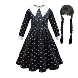 イベント・ハロウィングッズ｜ウエンズデー風プリンセスコスチュームセット（110c～160c）