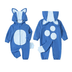 イベント・ハロウィングッズ｜キツネ着ぐるみ風ロンパース（70c〜120c）