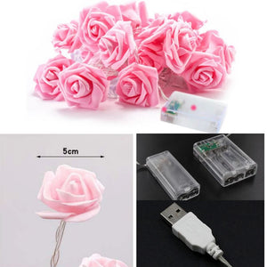 RGBローズフラワーLEDライト 1.5m〜10m