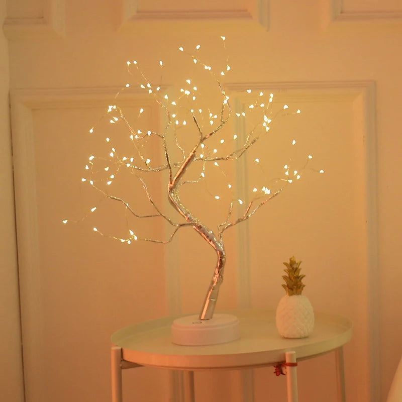 イベント・クリスマス装飾｜USB/電池対応LED卓上ツリーランプ