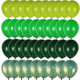 レトロダークグリーンバルーン40個セット