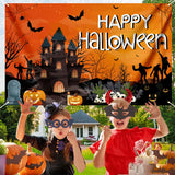 イベント・ハロウィングッズ｜背景布 邪悪なカボチャ