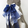 イベント・ハロウィングッズ｜メイド風 特大リボンヘアアクセサリー