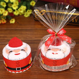 クリスマスグッズ・ ノベルティ用品｜可愛い！ラッピング クリスマス柄タオル | 30×30c