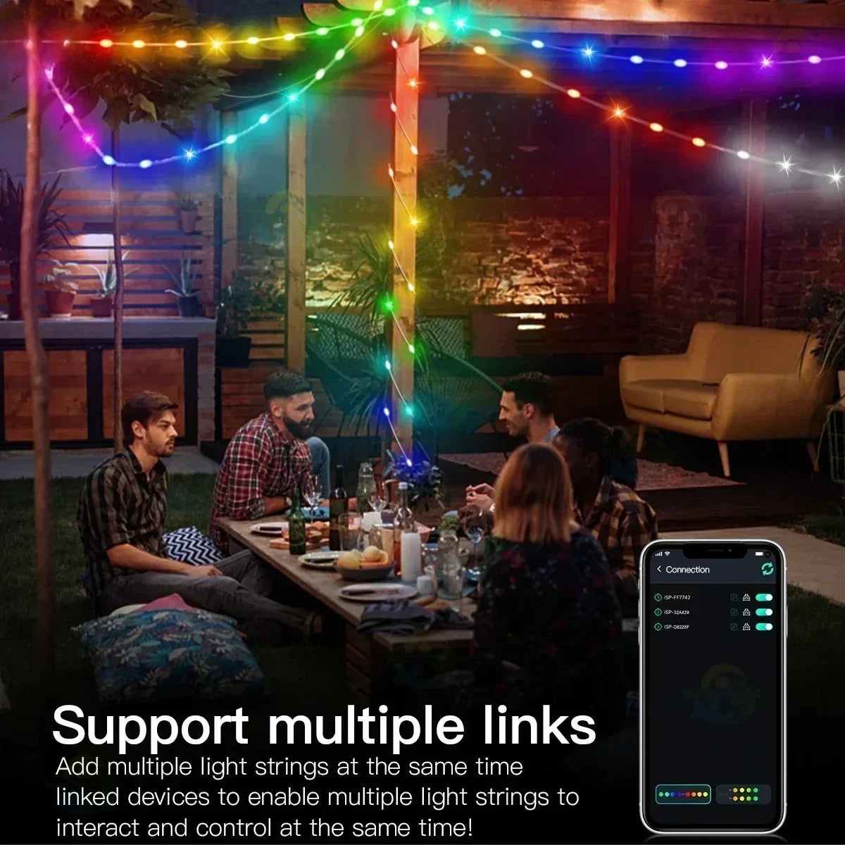 【イベント・クリスマス装飾】LEDクリスマスライト Bluetooth対応(5M/10M/20M)