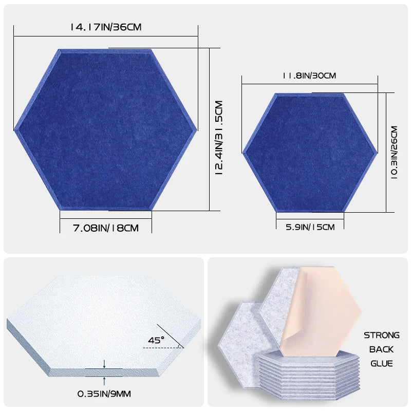 【DIY用】３D防音・インテリア用ステッカー 大/小(6pcs）