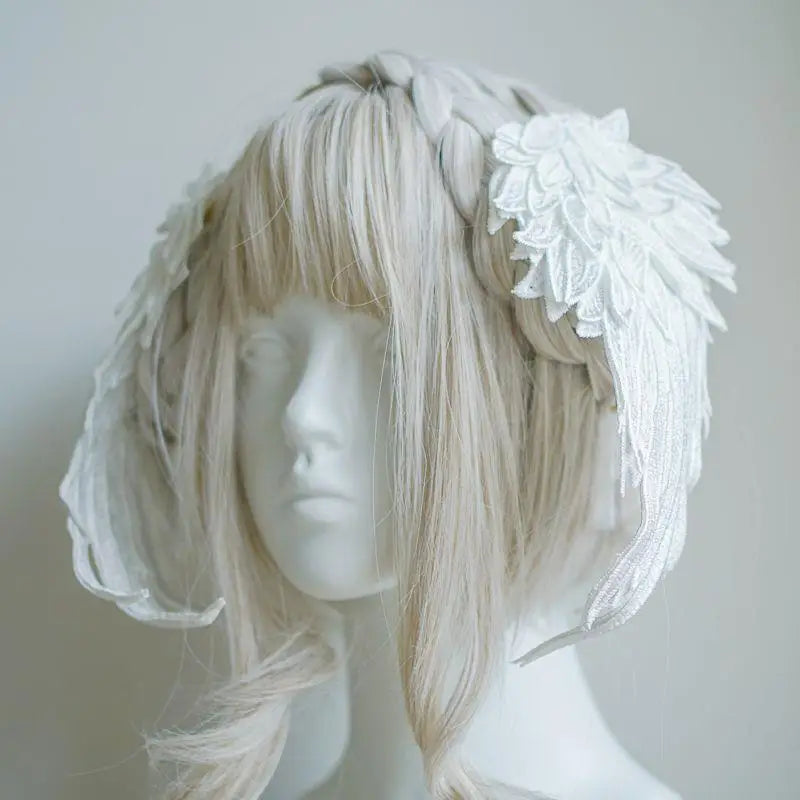 イベント・ハロウィングッズ｜エンジェル風ヘアクリップ