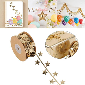 スターリボントリム 10m ゴールド 幅2.5cm