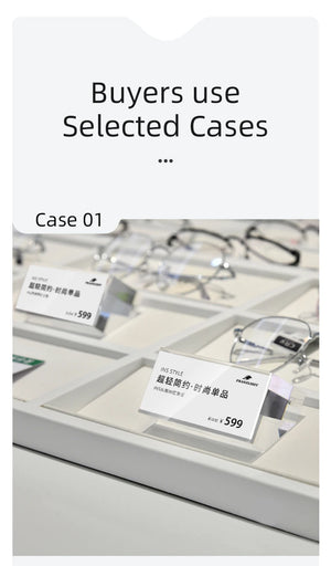 アクリル値札用デスクトップ広告スタンド
