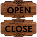 アメリカンヴィンテージスタイル 木製 両面リバーシブル看板（OPEN/CLOSED）