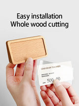 無垢材テーブルカードホルダー・縦型プライスボード