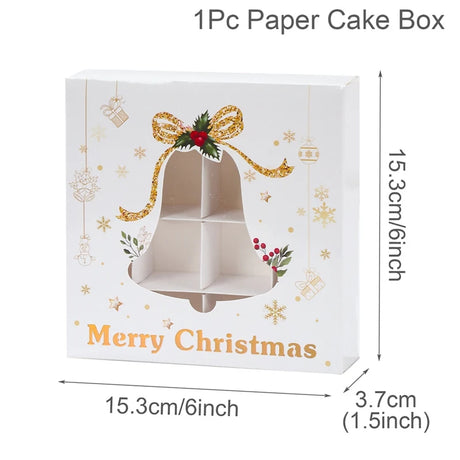 イベント・クリスマス装飾｜紙製クリスマス柄ギフトボックス