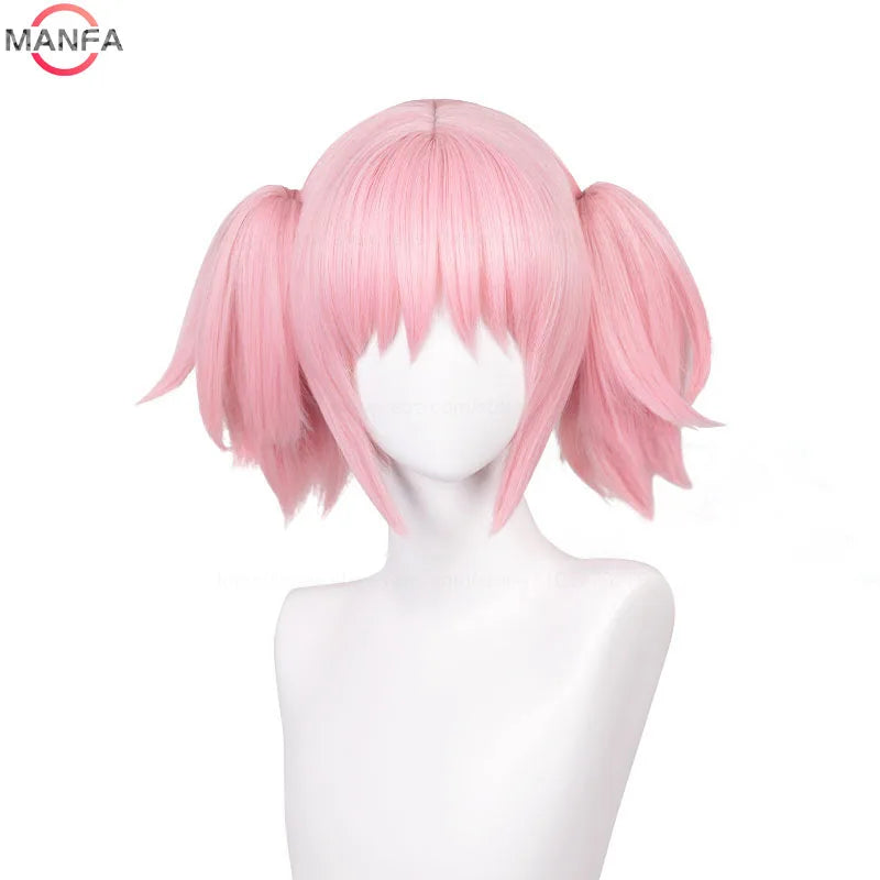 イベント・ハロウィングッズ｜鹿目まどか風コスプレ用 耐熱性ウィッグ ピンク(30cm)