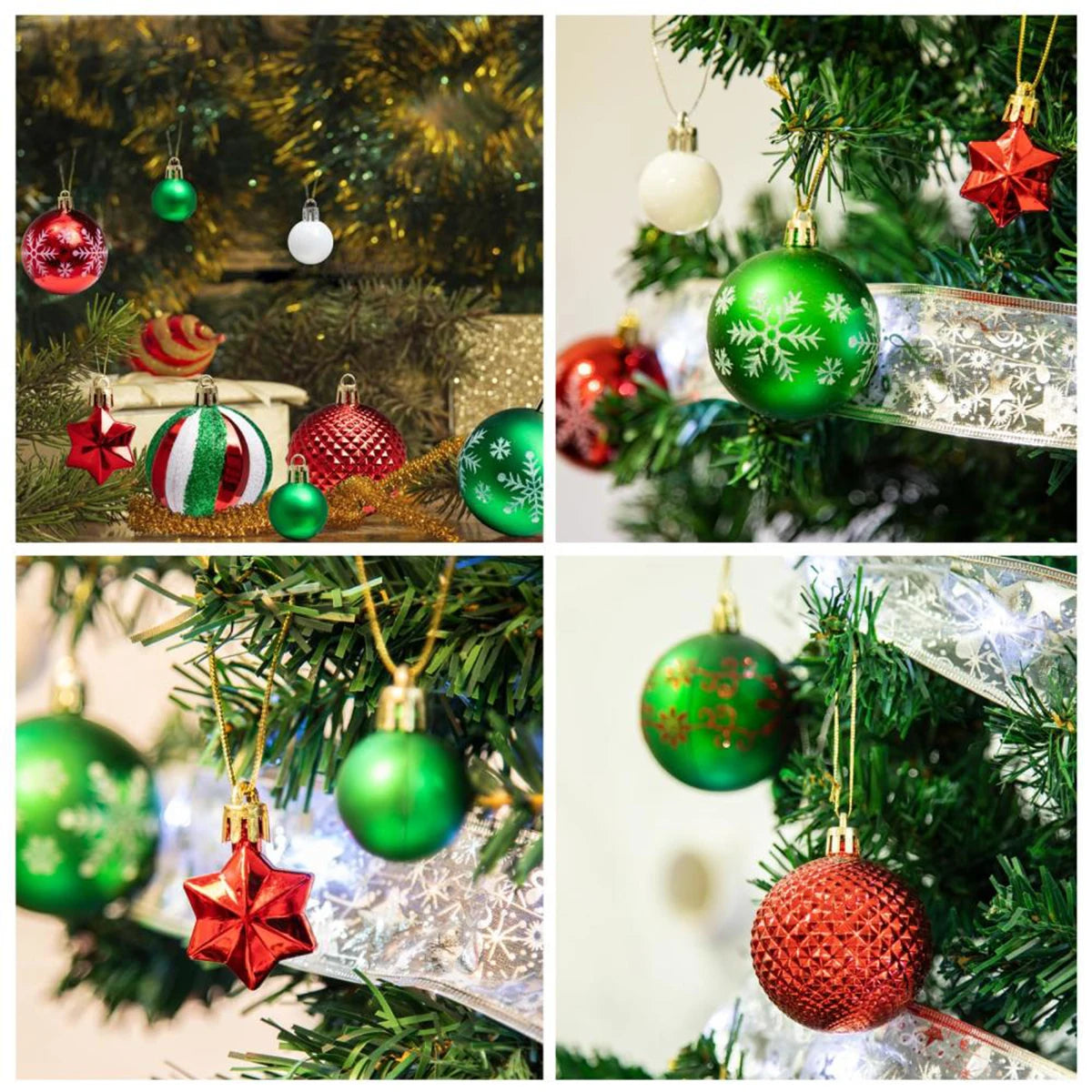 イベント・クリスマス装飾｜クリスマスツリー用吊り下げボール44個セット
