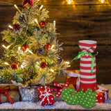 イベント・クリスマス装飾｜ブーツ型・トナカイ柄ギフト用バッグ