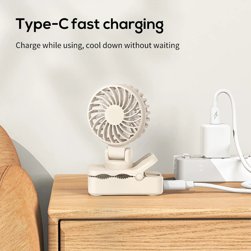 |イベント・ノベルティ用品 | 充電式 ポータブルクリップ付きハンディーファン