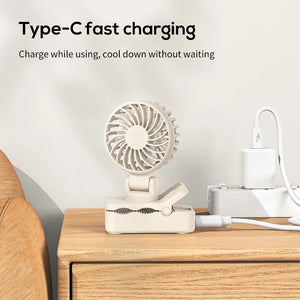 |イベント・ノベルティ用品 | 充電式 ポータブルクリップ付きハンディーファン
