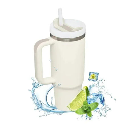 |イベント・ノベルティ用品 | ハンドルストロー付ステンレス断熱ボトル | 1200ml