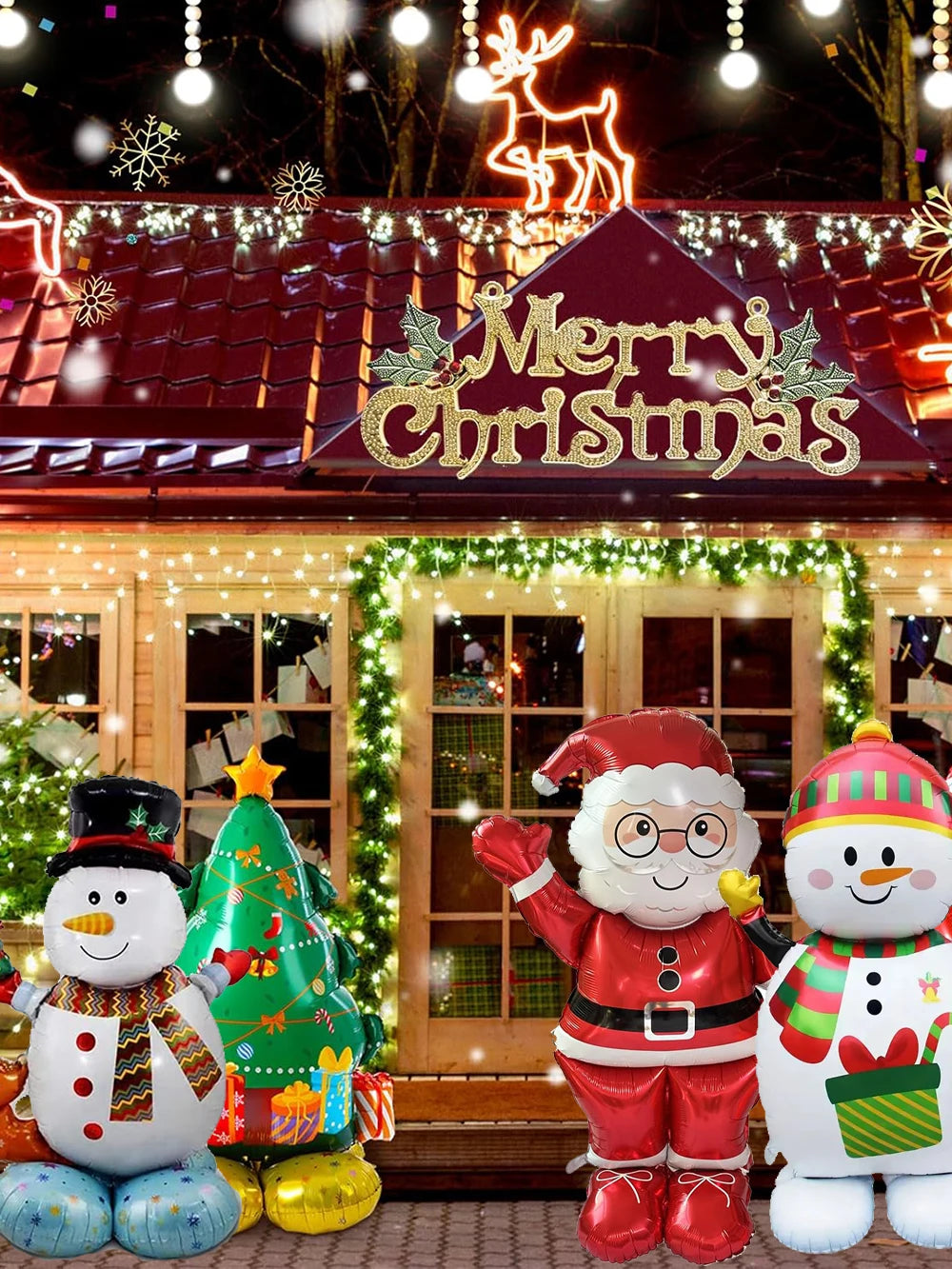 イベント・クリスマス装飾｜特大デコレーション ホイルバルーン