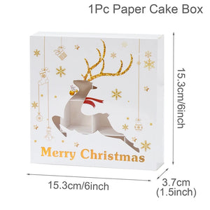 イベント・クリスマス装飾｜紙製クリスマス柄ギフトボックス