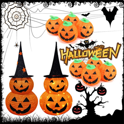 イベント・ハロウィングッズ｜LEDライト付きスタンドパンプキンランタン