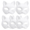 イベント装飾・ハロウィングッズ｜ペイントにぴったり！猫型お面(5-50pcs)