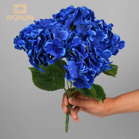 パーティー・インテリア装飾｜造花シルクフラワー 紫陽花ブーケ5輪セット