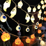 イベント・ハロウィン装飾｜防水LEDストリングライト10個セット