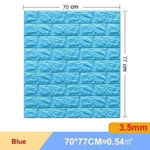 【DIY用】レンガ風ステッカー 70x77cm(5pcs/10pcs）