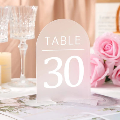 イベント・結婚式装飾｜モダンアーチ型アクリルサインセット（5個）