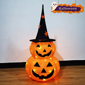 イベント・ハロウィングッズ｜LEDライト付きスタンドパンプキンランタン