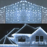 イベント・クリスマス装飾｜屋外用LED滝型ストリングライト(幅4m)