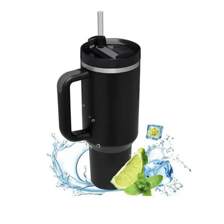 |イベント・ノベルティ用品 | ハンドルストロー付ステンレス断熱ボトル | 1200ml