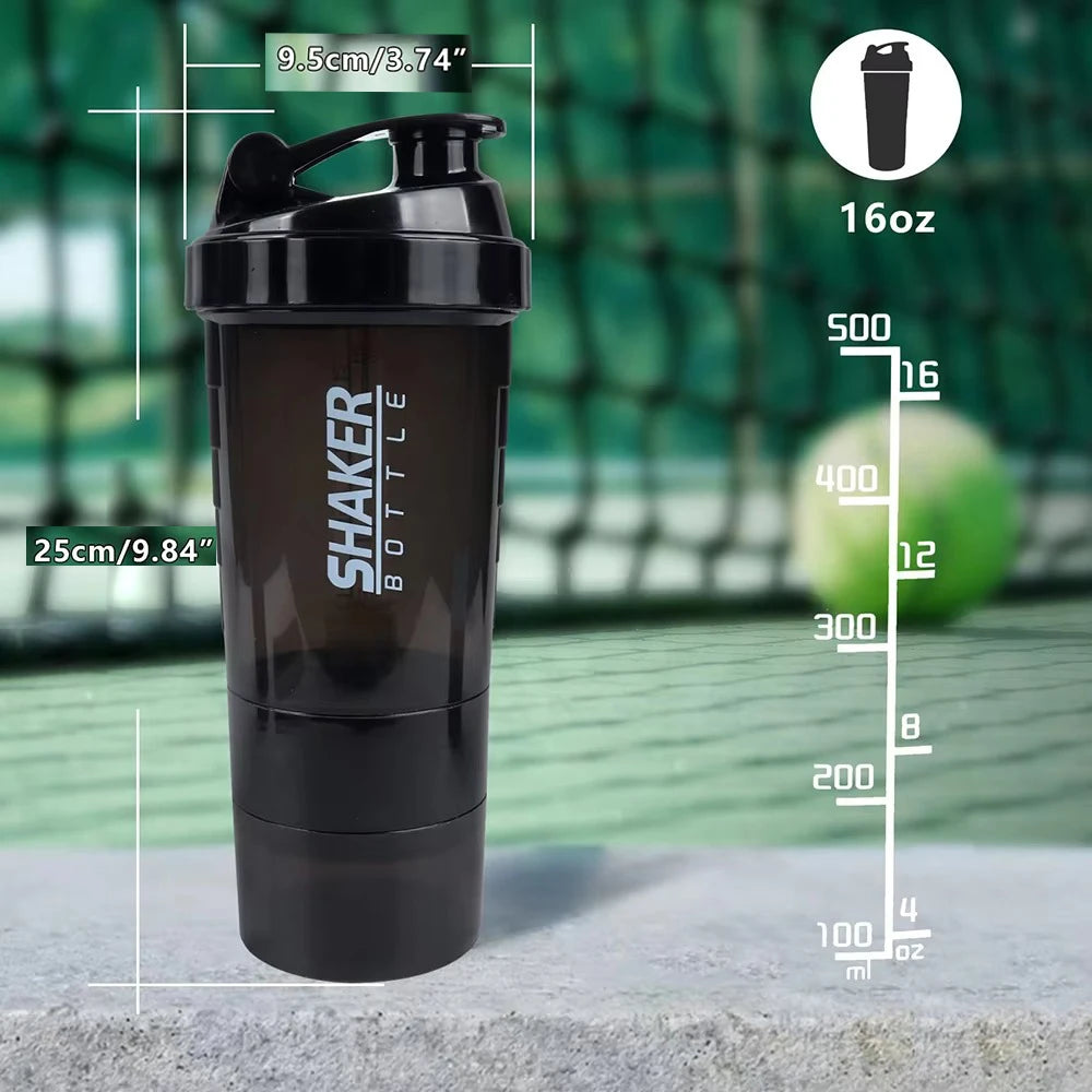 |イベント・ノベルティ用品 | 3層構造プロテインシェイカーボトル |500ml