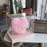 ハート型バラ造花 25cm ロマンチックデコレーション