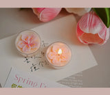 ピンクピーチブロッサム香りのティーライトキャンドル4個セット