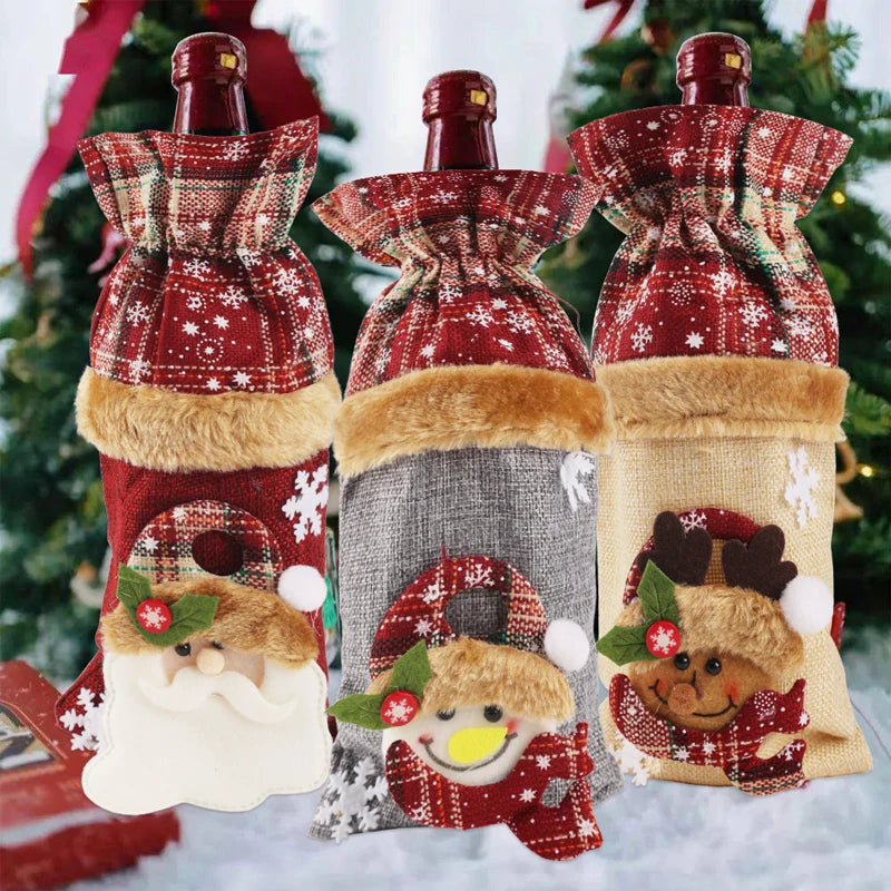 イベント・クリスマス装飾｜ワインボトルラッピング用カバー