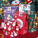 イベント・クリスマス装飾｜クリスマス柄ギフトバッグセット(8/12枚 )