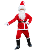 イベント・クリスマスグッズ｜大人用サンタクロース衣装５点セット(155c～195c)