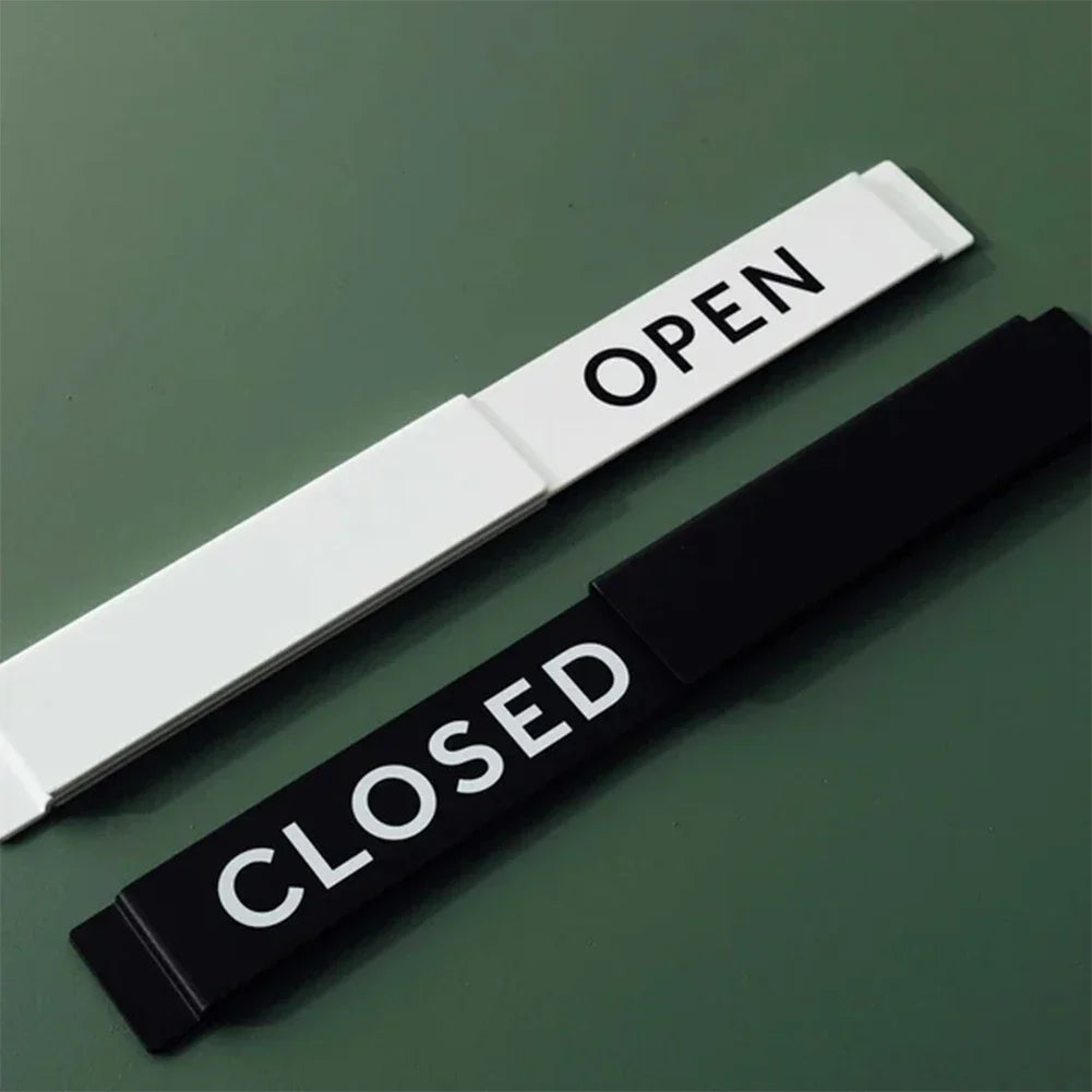 【店舗・玄関用サインプレート】ドアサインスライダー（OPEN/CLOSED）
