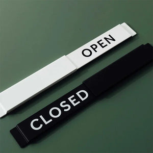 【店舗・玄関用サインプレート】ドアサインスライダー（OPEN/CLOSED）