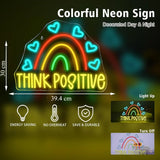 THINK POSITIVE LEDネオンサイン（ネオン看板）調光機能付き