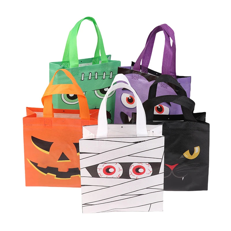 イベント・ハロウィングッズ｜不織布お菓子トートバッグセット