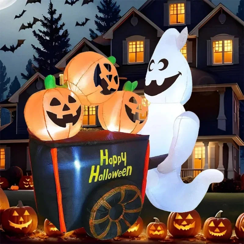 イベント・ハロウィン装飾｜LEDゴースト＆カボチャデコレーション