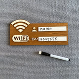 ヴィンテージ風木製WiFiパスワードサイン