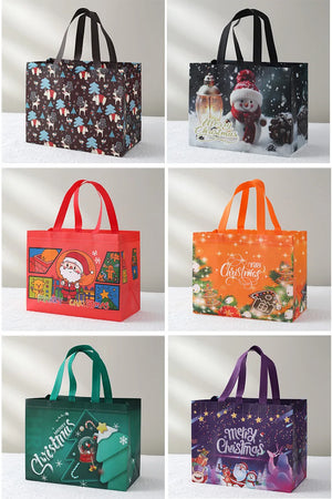 イベント・クリスマス装飾｜防水ギフト用クリスマス柄トートバッグ