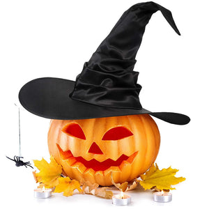 イベント・ハロウィングッズ｜折りたたみ式魔女帽子 ブラック