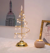 イベント・クリスマス装飾｜LEDクリスタルクリスマスツリーテーブルランプ