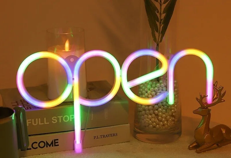 open LEDネオンサイン　選べるカラー