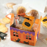 イベント・ハロウィングッズ｜カラフル スモールハウス キャンディボックス 8個セット